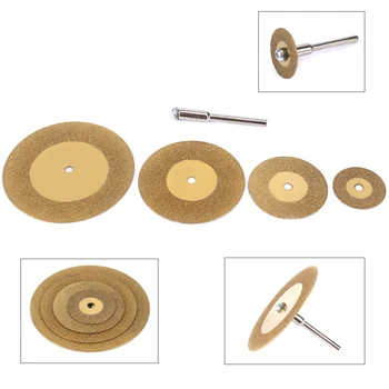 

5Pc 20-50mm Circular Diamond Cutting Disc Grinding Wheel Circular Saw Blade For Metal 3mm Shank For Rotary Cutting Tool