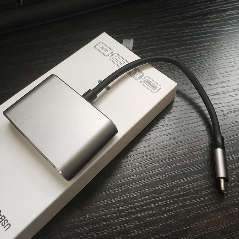 UTHAI J07 тип-c к HDMI+ VGA адаптер USBC к USB3.0 PD зарядка OTG концентратор Алюминиевый сплав Высокое качество док-станция
