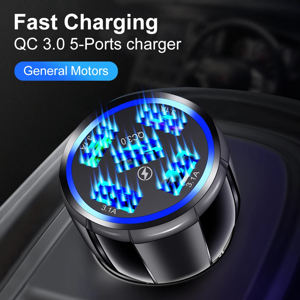 USB Car Charger Charge 3.1A Multi Port Charger for Mobile Phone Charging DeviceOver-current Over-voltage Protection dual cigarette lighter adapter