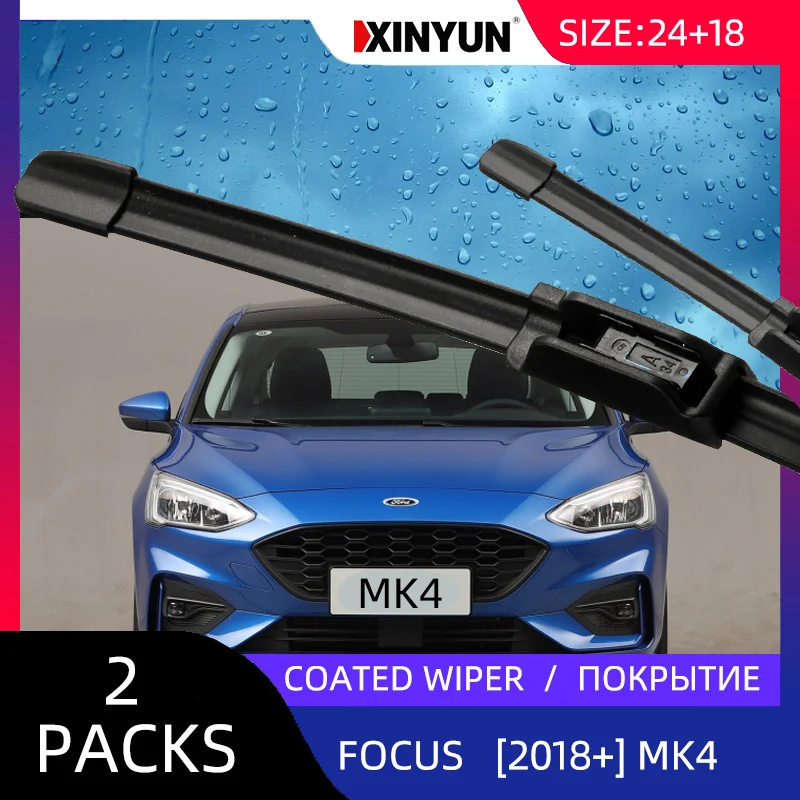 Передние щетки стеклоочистителя с покрытием для Ford Focus 4 Hatchback лобовое стекло Переднее стекло 2"+ 18"
