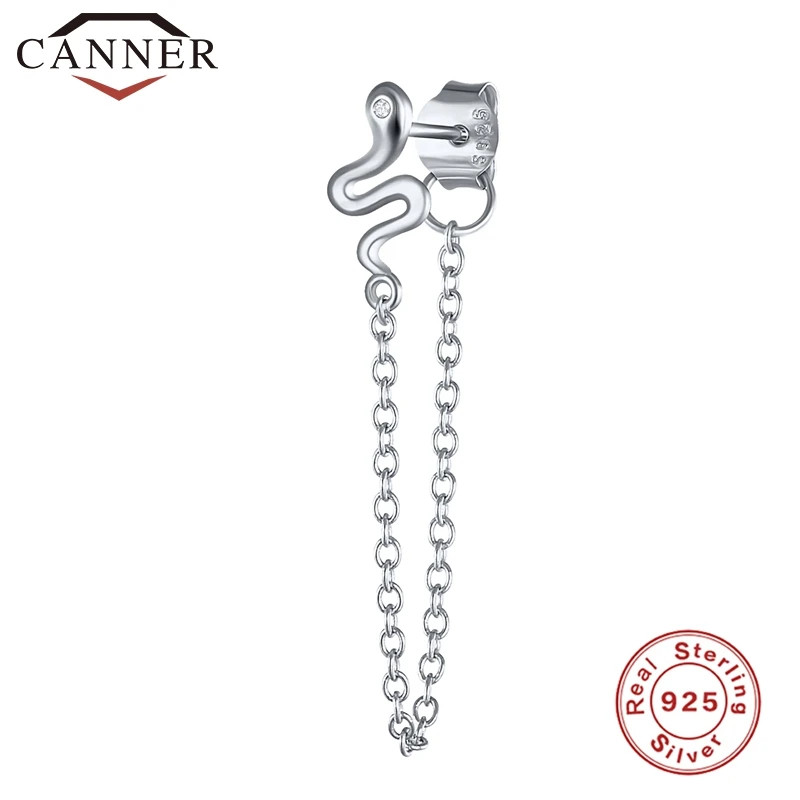 silver 11 1 шт., 925 пробы, серебряные серьги-цепочки с кристаллами и цирконием для женщин, золотые, серебряные, цвета радуги, Луны, звезды, CZ, серьги-гвоздики, ювелирные изделия для ушей - Окраска металла: silver 11