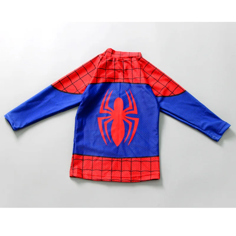 

BOY'S Swimsuit Spider-Man Split Type Swimwear Big Virgin Boy 3 to 4 Years Old Long Sleeve Pants Sun Blocking Quick-Dry KID'S Swi