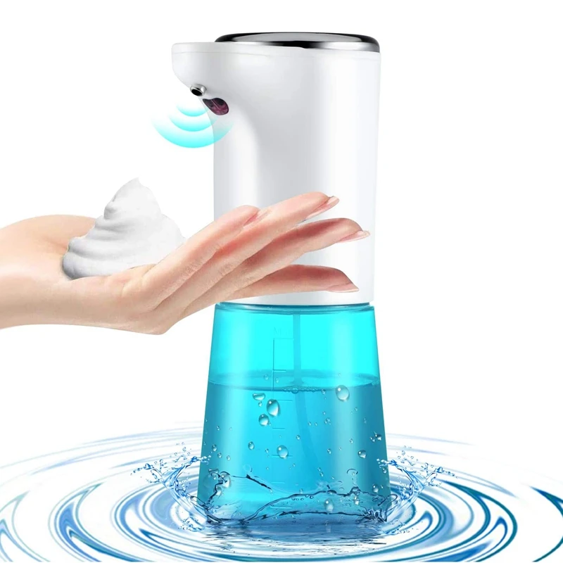 

Automatic Soap Dispenser, 13.5Oz / 400Ml Adjustable Touchless Foaming Soap Dispenser USB Rechargeable for Bathroom