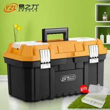 Bolsas de herramientas portátiles, almacenamiento grande para componentes de herramientas, caja de herramientas de plástico para carpintero, organizador de herramientas