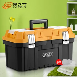 Bolsas de herramientas portátiles, almacenamiento grande para componentes de herramientas, caja de herramientas de plástico para carpintero, organizador de herramientas
