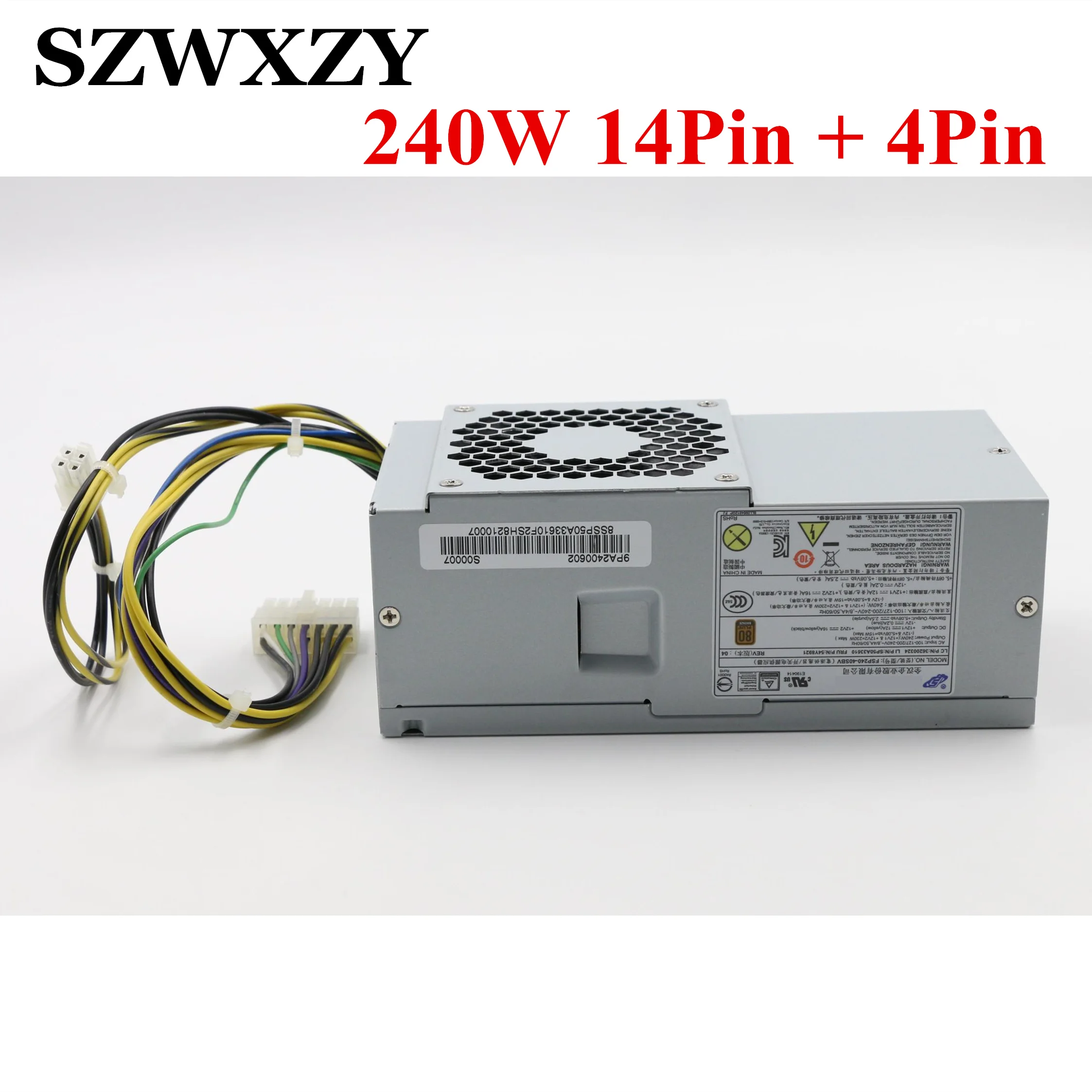 Для Lenovo M92 M92P M93p M83 M78 M82 E32 240 Вт TFX 14PIN + 4 PIN источника питания PS 4241 01 FSP240 40SBV 54Y8921