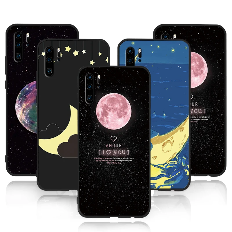Для huawei P8 P9 P10 Lite Mini P20 P30 Pro Moon La lune силиконовый защитный чехол из ТПУ для телефона