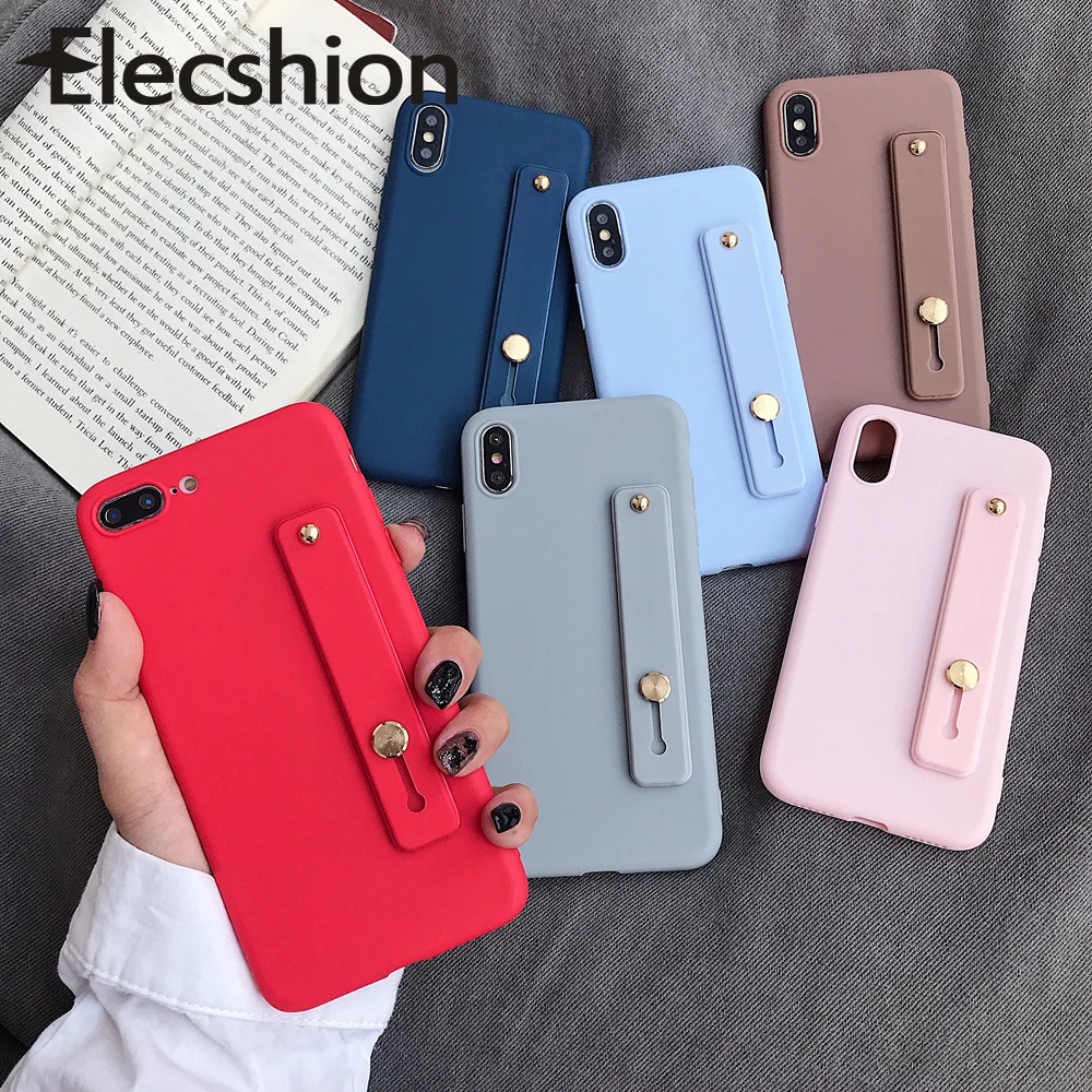 

Solid Color Silicone Case With Holder For Samsung Note 8 9 10 Plus Colorful Soft Phone Cover For Samsung S8 9 10 Plus With Stand