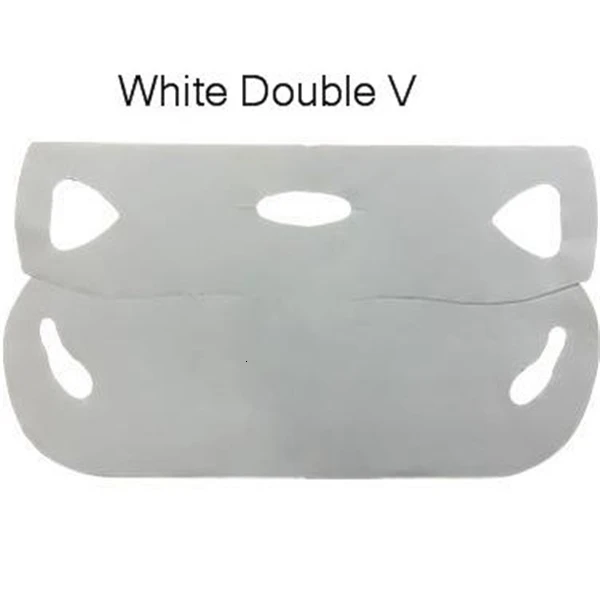 2V-WHITE-NO BOX V-образная маска для лица, подтягивающая маска для подбородка, лифтинг для лица, массажная маска в форме морщин, r V линия, маска для похудения, красота, уход за кожей, инструмент для женщин - Цвет: 2V-WHITE-NO BOX