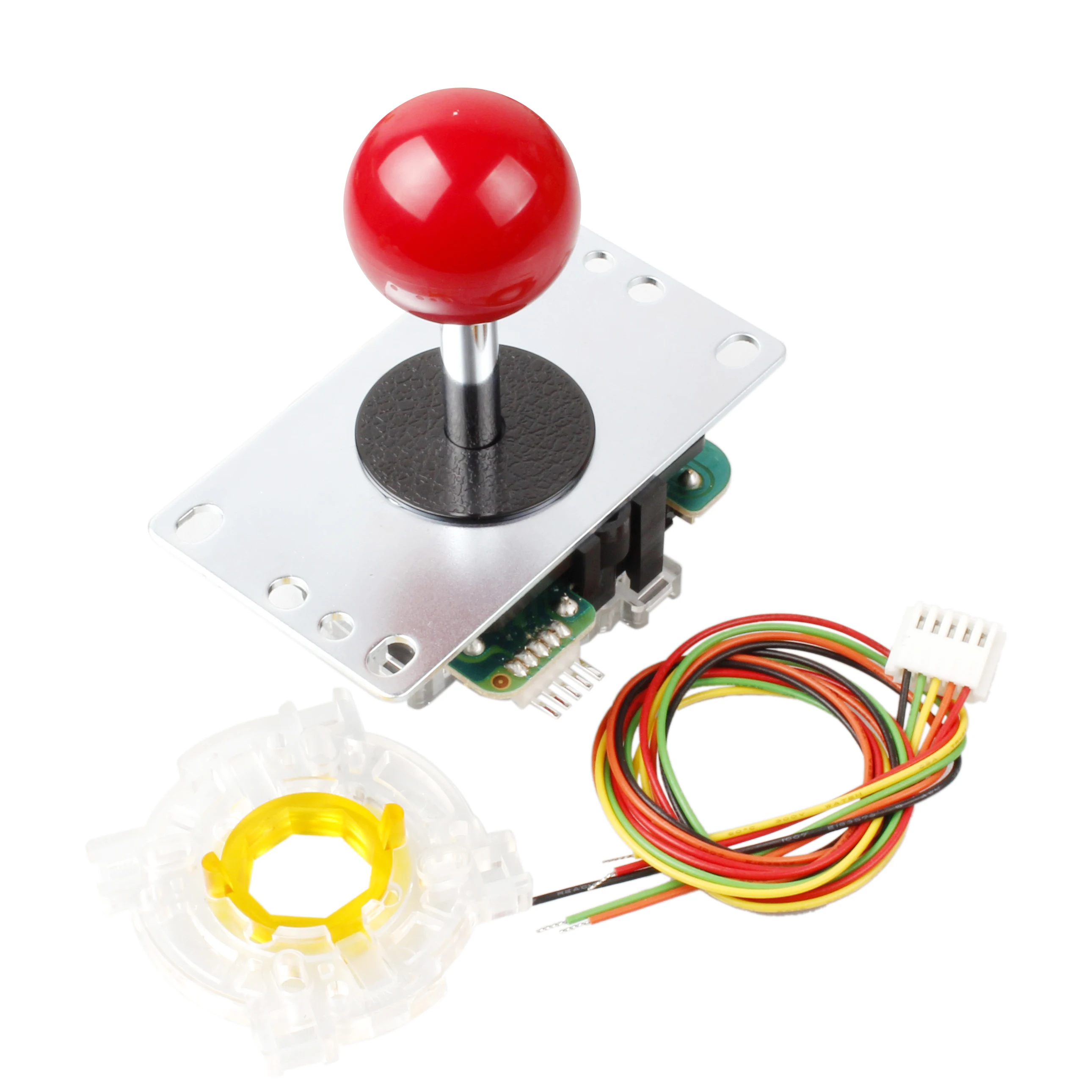 Samwa JLF-TP-8YT bola roja de la manija Улучшенный аркадный джойстик+ Sanwa GT-Y восьмиугольный пуэта para аркадный джойстик juegos Mame