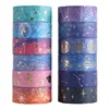 12pcs Starry Night Washi Tape Set 15mm*2m Galaxy Constellation Moon Star Adhesive Masking Tapes Home Stickers Decoration A6033 4