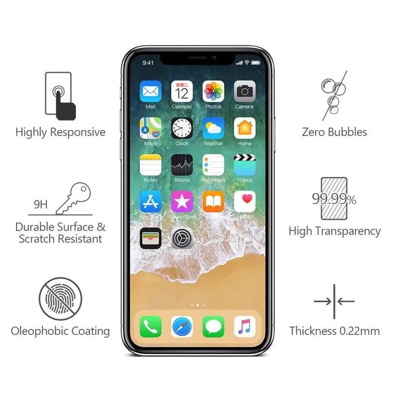 Закаленное стекло с полным покрытием 2.5D HD Защита экрана для iPhone 7 8 Plus SE 2020 пленка