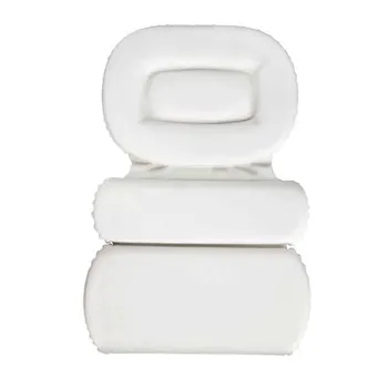 

Hot Tub Luxury Neck Support Soft Headrest Suction Cups Waterproof Non Slip For Shoulder Bath Pillow Bathroom Accessories 3 Panel