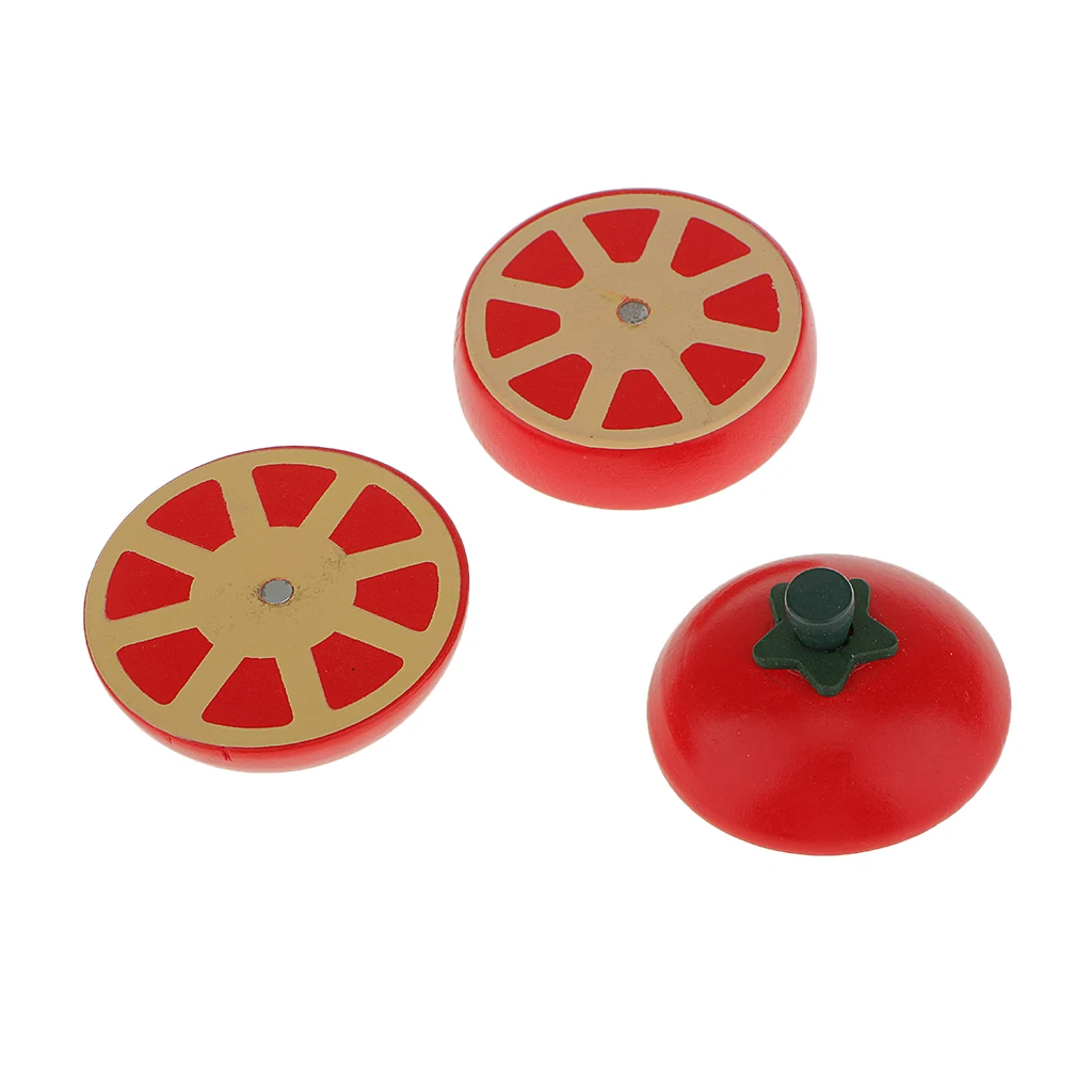 Дошкольные деревянные 3 шт. магнитные Соединенные томатные Детские ролевые