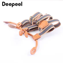 Deepeel, 1 шт., 2,5 см* 110 см, унисекс, кожаные, повседневные, на лямках в стиле ретро, модные, универсальные, шесть зажимов, подтяжки с джинсовой курткой YK699