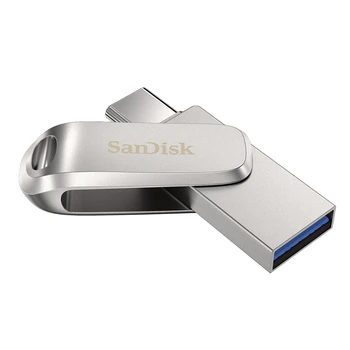 SanDisk 울트라 럭셔리 USB 3.1 플래시 드라이브, 금속 A 타입 OTG 플래시 드라이브, SDDDC4, 512GB, 256GB, 듀얼 펜드라이브, 128GB, 64GB, 32GB