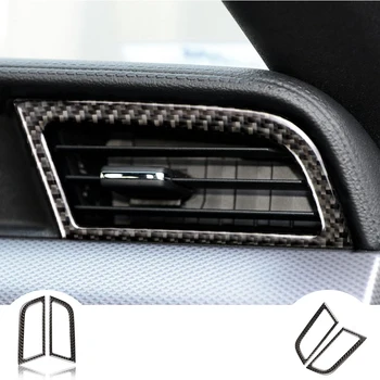 

Apply to Ford Mustang Carbon Fiber Side Air Conditioner Outlet Decorative Frame Cover Trim Sticker 2015 -2017car Accessori