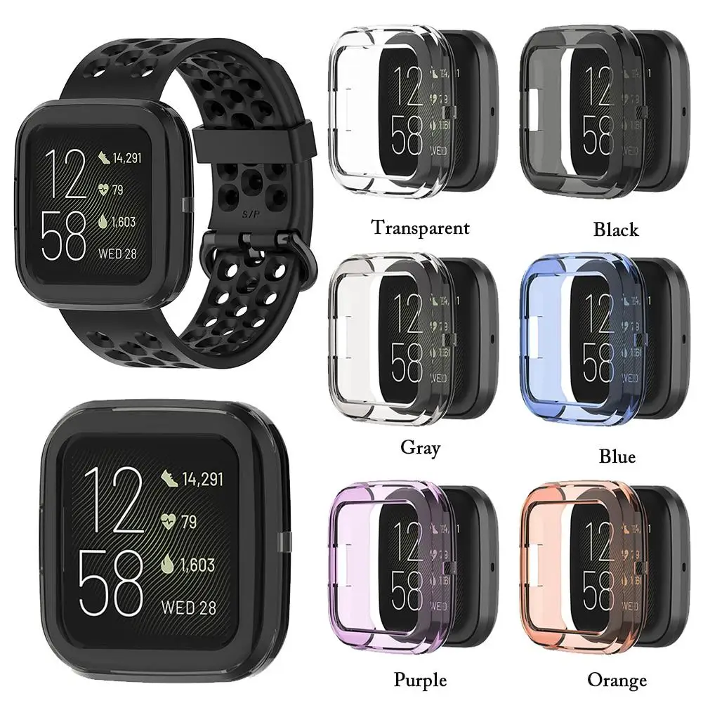 ТПУ защитный чехол для Fitbit Versa 2 защитный чехол умных часов Силиконовый чехол s Ультратонкий Мягкий Чехол для Fitbit Versa 2 Оболочка