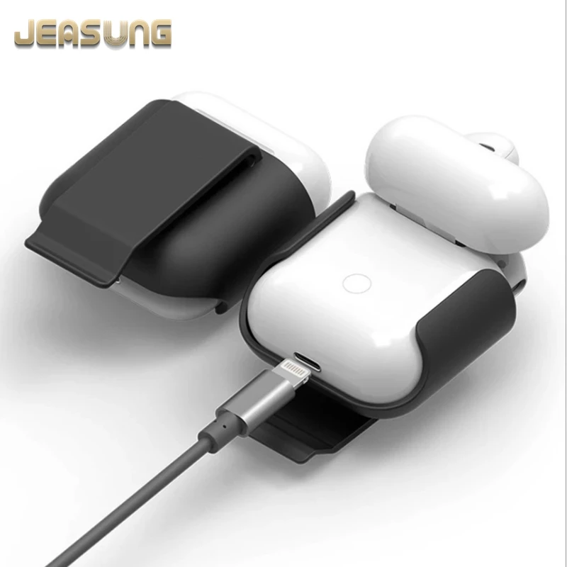 Силиконовый противоударный чехол с защитой от потери для Apple аксессуары AirPods 1/2