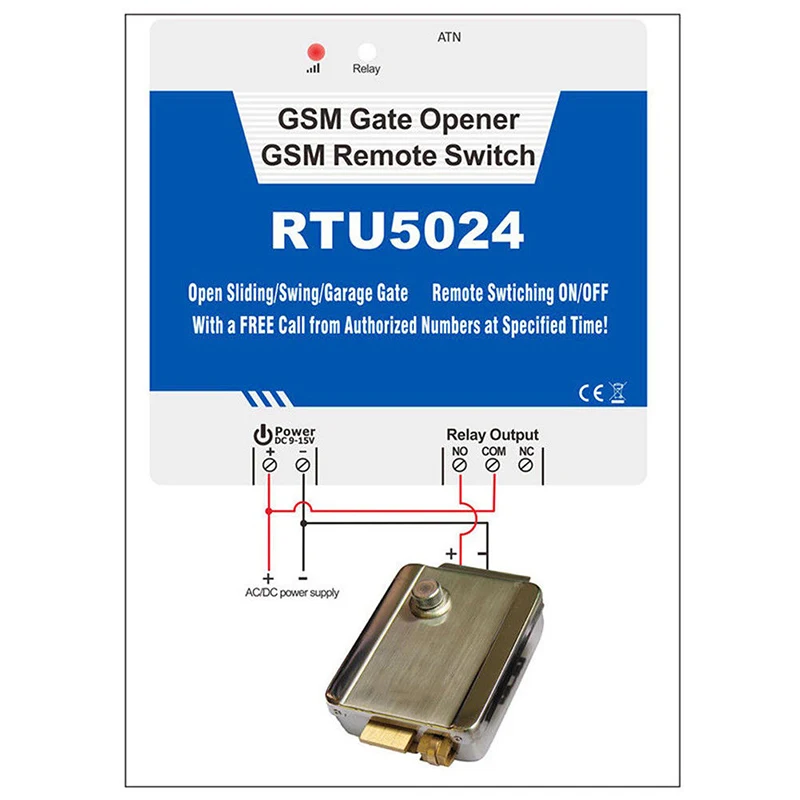 

RTU5024 Gate Opener Relay Switch Phone Wireless Door Access Remote Control OC-shipping