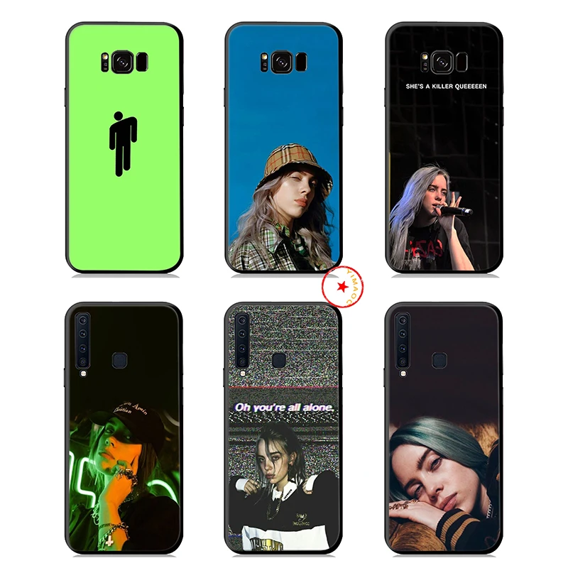 Billie Eilish Мягкий силиконовый чехол для samsung Galaxy S10 S10e S9 S8 Plus S7 Edge для samsung Note 10 9 8 Plus