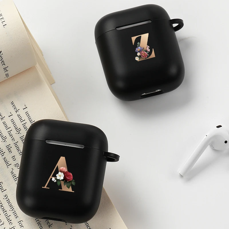 Custodia Per Apple Airpod 2 Custodia Custodia Protettiva Per Auricolare Bluetooth In Silicone Con Lettera Floreale Carina Per Air Pod Borse Di Ricaric