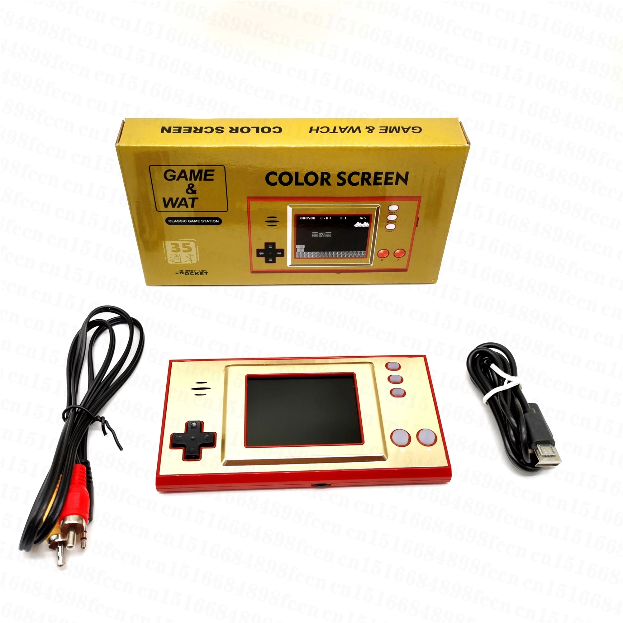 GB-35 Mini Retro Handheld Game Console Portable Game Player for Nes Games with 638 Games AV Out Rechargeable Gift for Kid