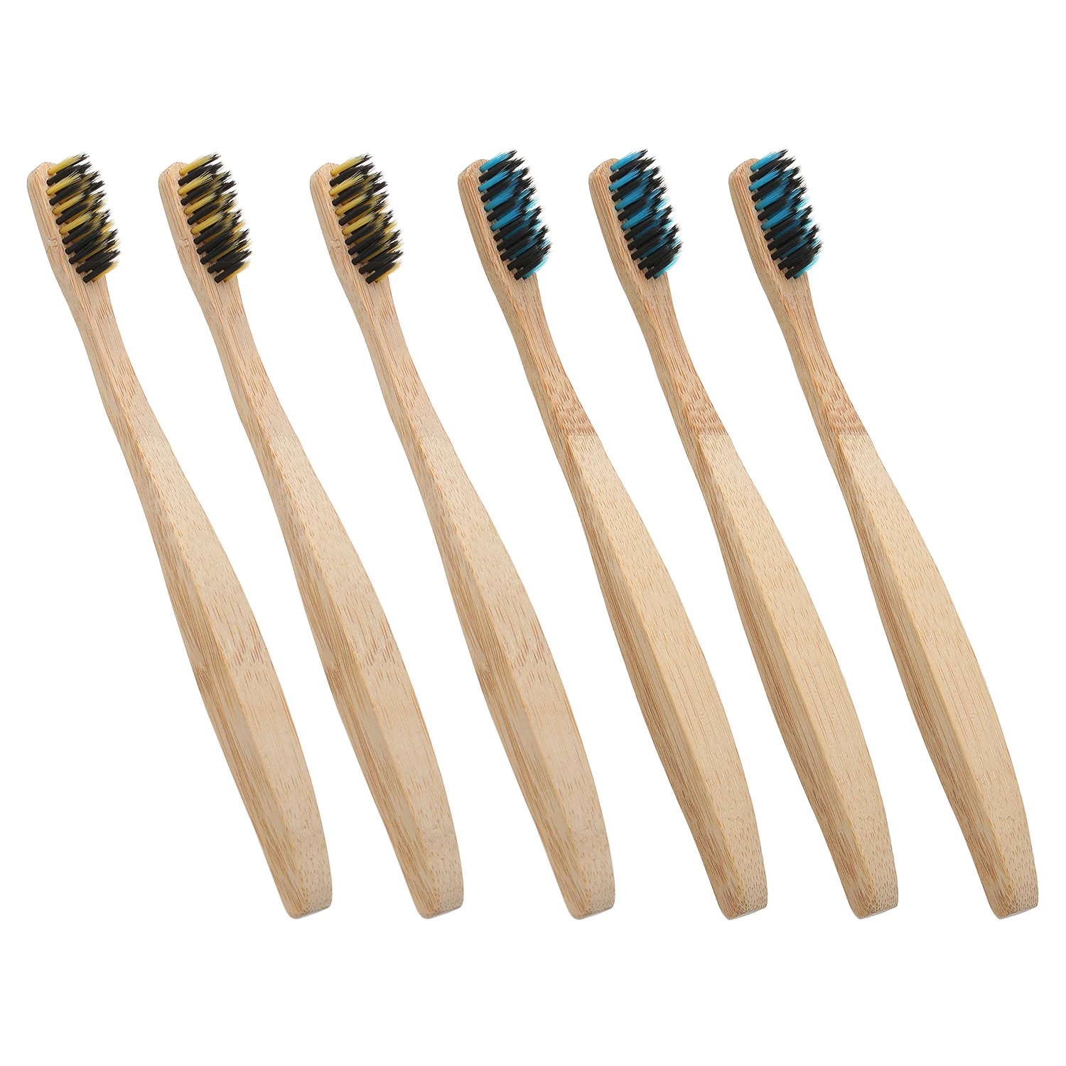 Бамбуковая зубная щетка es набор Инструменты для ухода за полостью рта зубная щетка с плотной щетиной для взрослых ежедневно& amp; путешествия ручной портативный