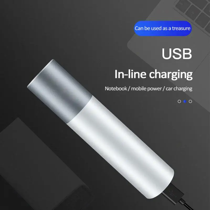 IPX4 водонепроницаемый для D02 Мини светодиодный фонарик телескопический зум светодиодный фонарь освещение Ночная езда Аварийная зарядка сокровище алюминий