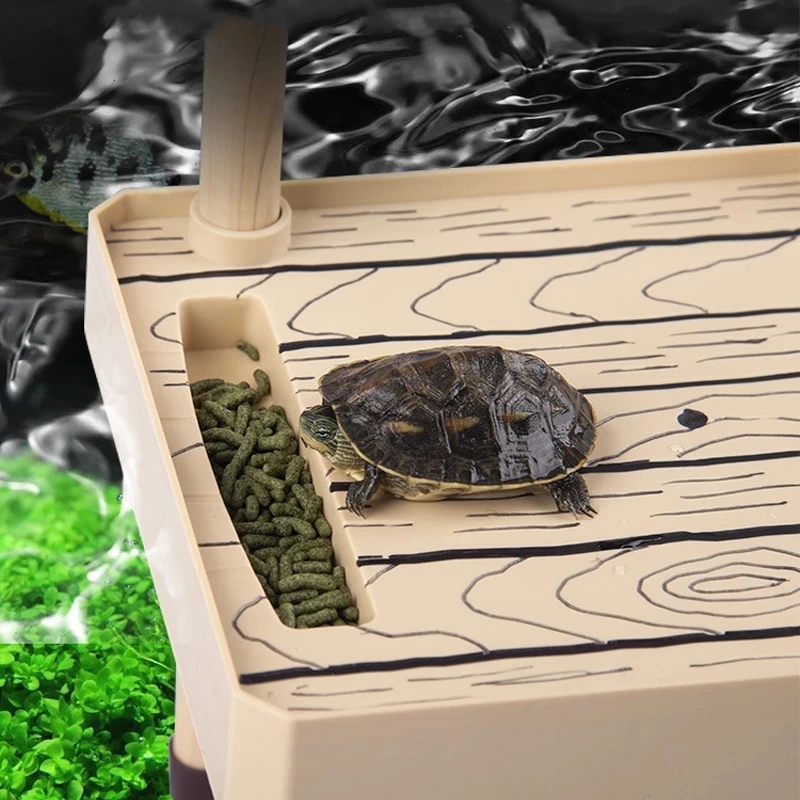 Plateforme De Baignade Flottante Pour Tortue Aquatique - Dock Avec Rampe - Matériau Polycarbonate - Facile à Installer - 7