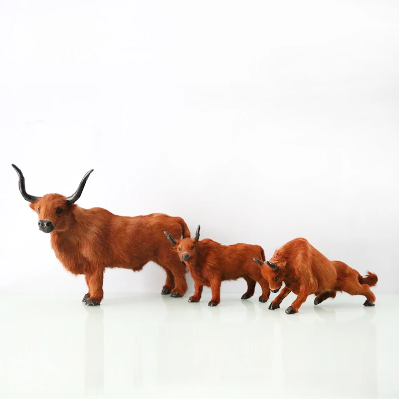 

Various models of simulation yellow cattle bullfighting leather hair simulation animal home decoration Spanbullfighting crafts