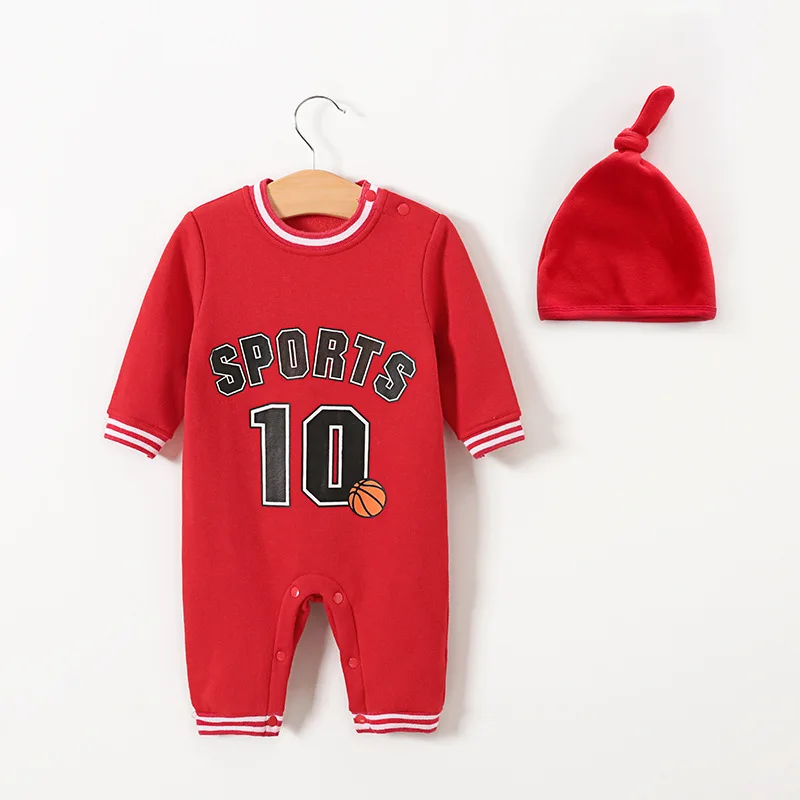 Зимний теплый комбинезон для новорожденных; одежда для маленьких девочек и мальчиков; 10 баскетбольных костюмов; Bebes; боди для новорожденных; Carters; комбинезон для младенцев; шапка; наряд
