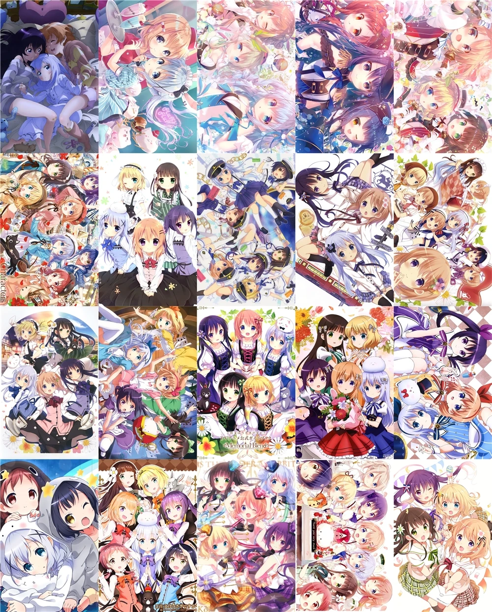 20 шт. один комплект-это заказ милый домик с кроликом для девочек аниме манга карты