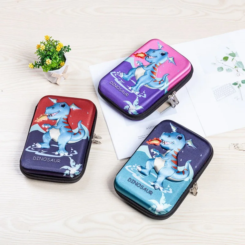 Футляр чехол с рисунком динозавра Trousse школьников школьная Etui Stylo Kawaii юбки