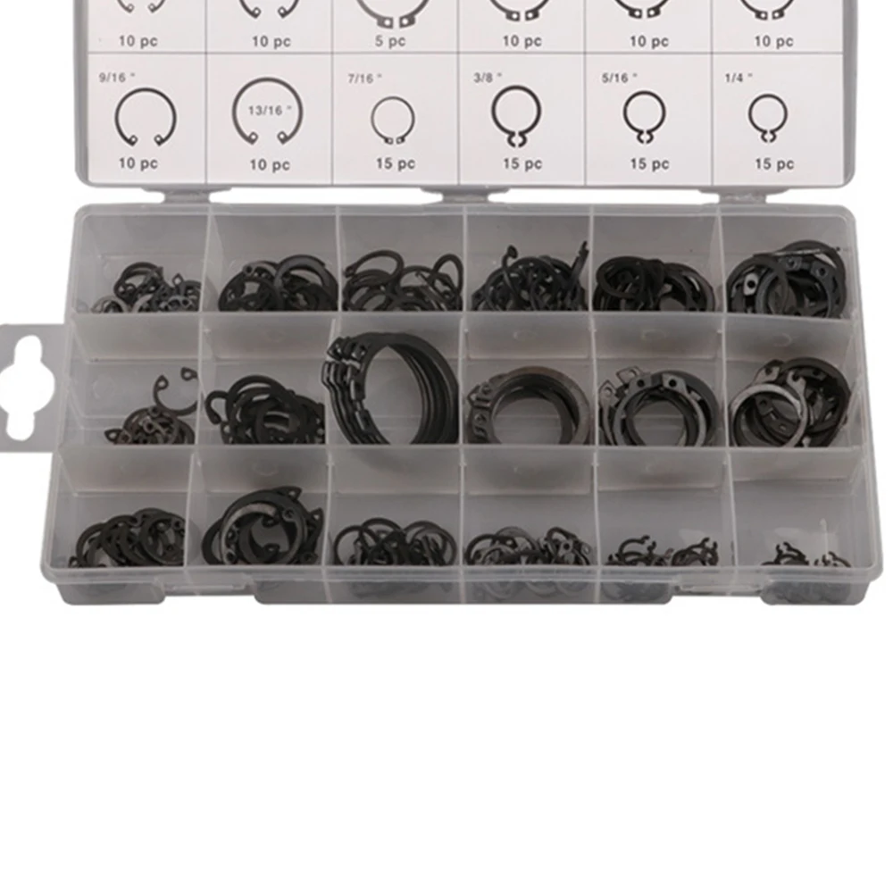 

Retaining Circle Snap Retaining Ring Internal Carbon Steel Assortment Kit C-Clip Washers
