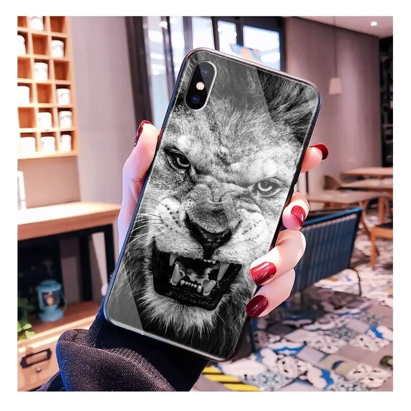 Lion on the African steppe