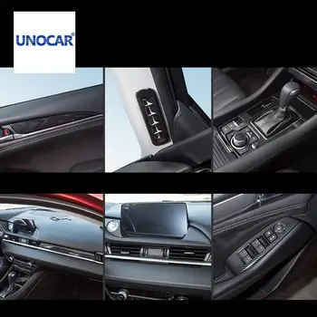 

Car style For Mazda Atenza 2020 modified carbon fiber pattern interior full set of gear box door panel decoration