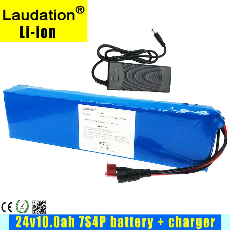Подходит для NCR18650GA 24v7S4P10Ah /10000mAh с параллельным 15A BMS/29 4 v литиевым аккумулятором
