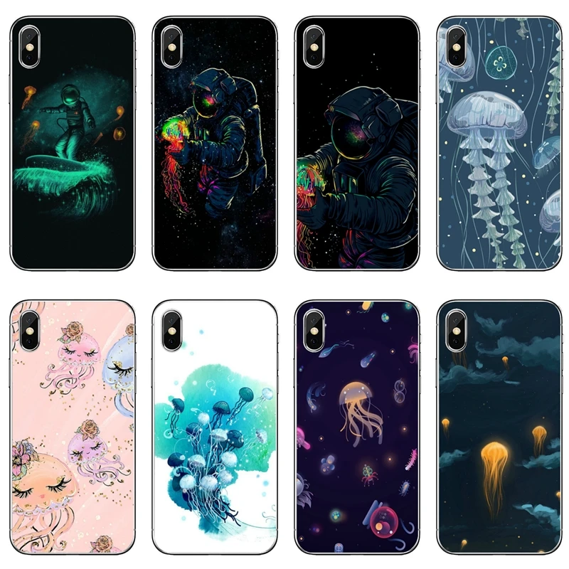 Силиконовый чехол Jellyfish для телефона Huawei P30 P20 pro P10 P9 P8 Lite nova 3i G8 P Smart plus 2018 2019 |