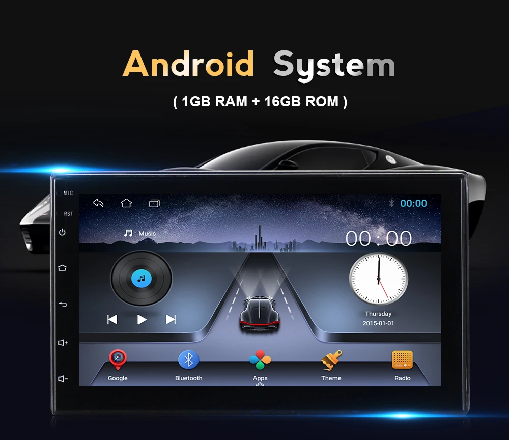 MEKEDE 2din HD 1024X600 четырехъядерный Android 8 1 ГБ ОЗУ автомобильный DVD плеер для Ssang Yong SsangYong