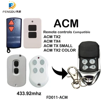 

433.92mhz remote control garage remote key fob ACM TX2 TX4 TX SMALL / TX2 COLOR handheld transmitter command garage