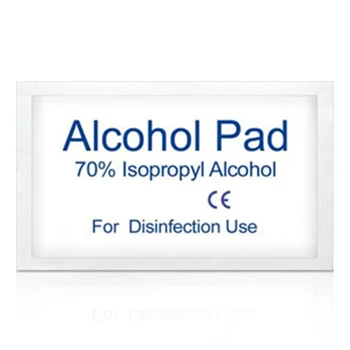 

200 Pcs Portable Alcohol Swabs Pads Wipes for Antiseptic Skin Cleansing Care Jewelry Mobile Phone Clean