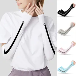 Arm Sleeves Riding Sunscreen Breathable Unisex Cuff Outdoor Sports Running Arm UV Protection Cover Summer Cool Sleeves