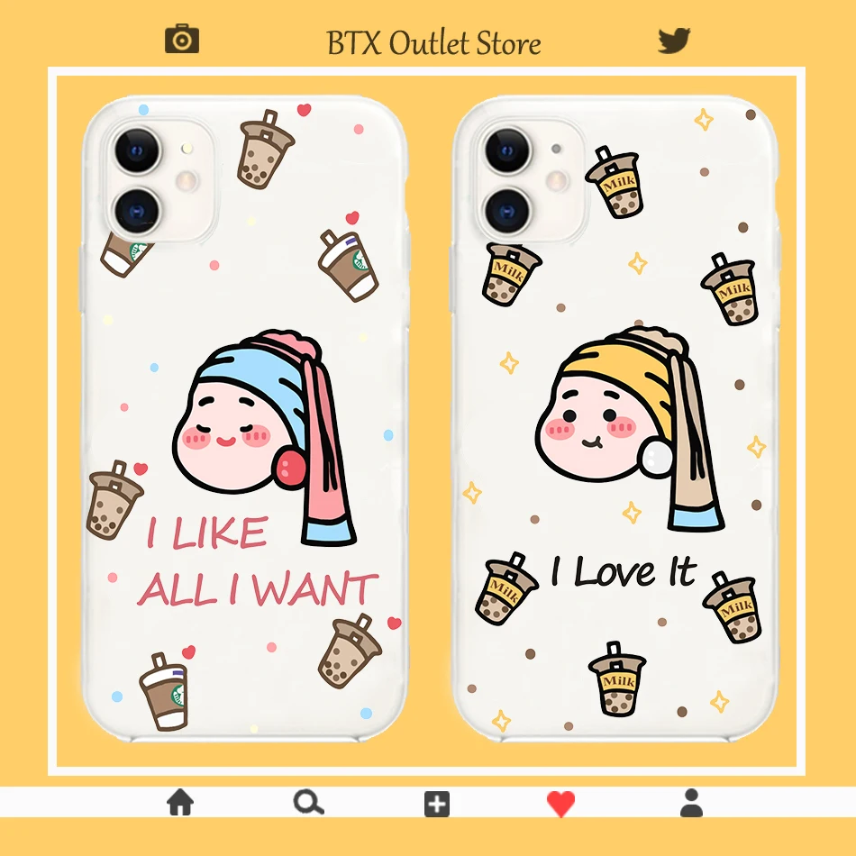 Чехол для Huawei P40 P20 P30 Pro с милым мультипликационным принтом Boba Milk Tea Girl чехол Mate 30 20