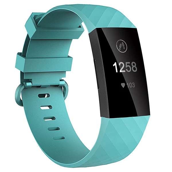 Inasmile красивый и любящий ремешок для Fitbit Charge 3 Band Смарт-часы correa браслеты ремни для Fitbit Charge 3 браслета - Цвет: Зеленый