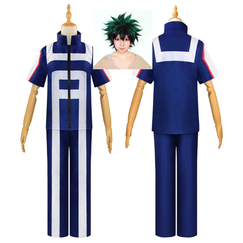 Костюм Boku No My Hero Академия Izuku/bnha Midoriya костюм Тренировочный Униформа спортивная
