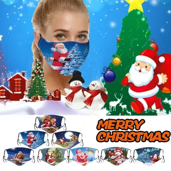 

1PC Adult Printed Outdoor Reusable Washable Adjustable Breathable Face Mask mascarilla lavable Cloth Mouth Mask Facemask