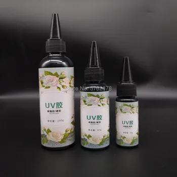 

25g DIY UV Resin Hard Glue Ultraviolet Curing Solar Cure Sunlight Activated Hard Glue for Jeweler Making Ring Mold jewellery