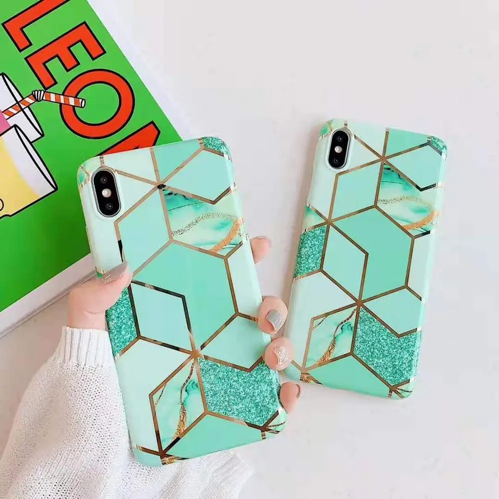 

Ourpho Phone Cover For Iphone 7 Case High Quality Soft IMD Glossy Funda For iphone X XS Mas 6 7 8 Plus Pattren Coque