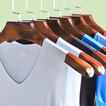 

New Style Seemless Viscose MEN'S Vest Solid Color Summer Sleeveless Fitness Sports Breathable Outer Wear Base